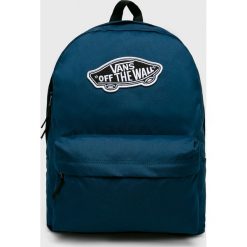Vans - Plecak. Niebieskie plecaki damskie Vans, w paski, z poliesteru. Za 149,90 zł.