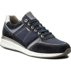 Sneakersy GEOX - U Dennie B U620GB 02211 C4002 Navy. Niebieskie sneakersy męskie Geox, na co dzień, bez wzorów, ze skóry, na sznurówki. W wyprzedaży za 299,00 zł.
