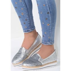 Trampki i tenisówki damskie: Srebrne Slip On Ubers
