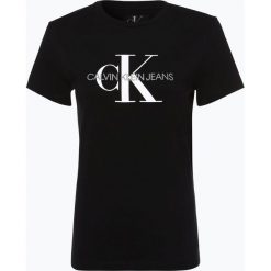 Calvin Klein Jeans - T-shirt damski – Heather, czarny. Brązowe t-shirty damskie Calvin Klein Jeans, s, bez wzorów, z jeansu, retro, bez kołnierzyka. Za 179,95 zł.