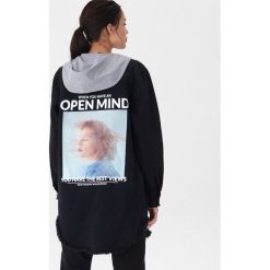Denimowy płaszcz oversize - Czarny. Czarne płaszcze damskie House, s, bez wzorów. Za 179,99 zł.