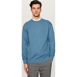 Gładka bluza basic - Turkusowy. Niebieskie bluzy męskie Reserved, s, bez wzorów, bez kołnierzyka, bez rękawów, bez kaptura. Za 79,99 zł.