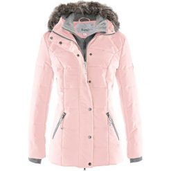 Kurtka zimowa 2 w 1 bonprix perłowy jasnoróżowy. Różowe kurtki damskie bonprix, na zimę, bez wzorów. Za 239,99 zł.