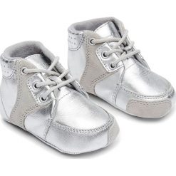 Buciki niemowlęce: Skórzane buty niemowlęce „Prewalker” w kolorze srebrnym