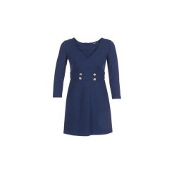 Sukienki krótkie Guess IRMINA. Niebieskie sukienki damskie Guess, m, bez wzorów, bez kołnierzyka, z krótkim rękawem, krótkie, mini. Za 351,20 zł.
