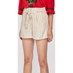 Tally Weijl - Szorty. Brązowe szorty damskie TALLY WEIJL, bez wzorów, z elastanu, casualowe, z podwyższonym stanem. W wyprzedaży za 49,90 zł.