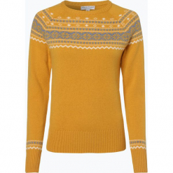 Marie Lund - Sweter damski, żółty. Żółte swetry klasyczne damskie Marie Lund, l, z wełny. Za 179,95 zł.
