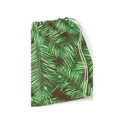 Backpack - Palm Leaves. Zielone plecaki męskie Syrenka store, z nadrukiem, z bawełny. Za 59,00 zł.