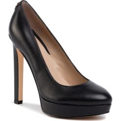 Szpilki GUESS - Eliada FL5EID LEA08 BLACK. Czarne półbuty damskie Guess, z aplikacjami, ze skóry ekologicznej, bez obcasa, na obcasie, bez zapięcia. Za 699,00 zł.