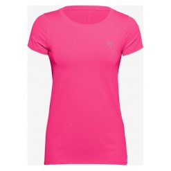Under Armour HeatGear® Koszulka Różowy. Różowe koszulki damskie Under Armour, xl, bez wzorów, z elastanu, bez kołnierzyka, z krótkim rękawem. Za 137,95 zł.