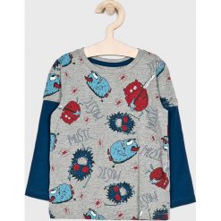 Name it - Longsleeve dziecięcy 92-128 cm. Szare t-shirty chłopięce marki Name it, bez wzorów, z elastanu, z długim rękawem. W wyprzedaży za 39,90 zł.
