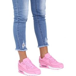 Różowe buty sportowe sznurowane Casu D718-22. Różowe buty sportowe damskie Casu, bez wzorów, sportowe. Za 49,99 zł.