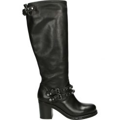 Kozaki - 1402Y3M GA NE. Czarne buty zimowe damskie Venezia, ze skóry. Za 799,00 zł.