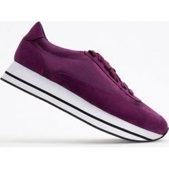 Sportowe buty na grubej podeszwie - Fioletowy. Fioletowe buty sportowe damskie marki Reserved. Za 139,99 zł.