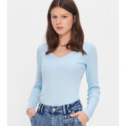 Bluzka basic - Niebieski. Niebieskie bluzki damskie House, s, bez wzorów, bez kołnierzyka, bez rękawów. Za 39,99 zł.