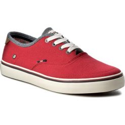 Tenisówki WRANGLER - Legend Board WM171010 Red 87. Czerwone tenisówki męskie Wrangler, z gumy. W wyprzedaży za 149,00 zł.