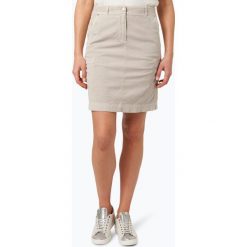 Marc Cain Sports - Spódnica damska z dodatkiem lnu, beżowy. Brązowe spódniczki damskie marki Marc Cain Sports, bez wzorów, z tkaniny. Za 799,95 zł.