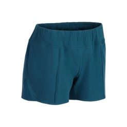 Spodenki 520 Gym. Niebieskie szorty damskie marki DOMYOS. Za 44,99 zł.