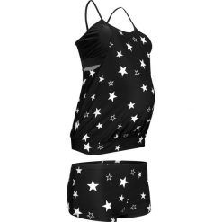 Tankini ciążowe (2 części) bonprix czarno-biały. Czarne bielizna ciążowa bonprix. Za 129,99 zł.