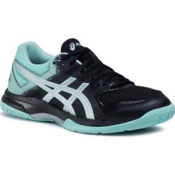 Buty ASICS - Gel-Rocket 9 1072A034 Black/Fresh Ice 003. Czarne buty sportowe damskie Asics, bez wzorów, ze skóry ekologicznej, sportowe, na fitness i siłownię. Za 279,00 zł.