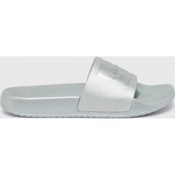 Calvin Klein Jeans - Klapki. Niebieskie klapki damskie marki Calvin Klein Jeans, z jeansu. Za 299,90 zł.