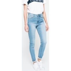 Vero Moda - Jeansy Nine. Niebieskie rurki damskie Vero Moda, z podwyższonym stanem. W wyprzedaży za 79,90 zł.