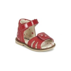 Sandały Dziecko Kickers MOONSTAR. Czerwone sandały dziewczęce Kickers, bez zapięcia. Za 247,20 zł.