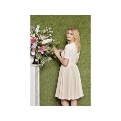 SOPHIA. Brązowe sukienki damskie Bosco dress, s, bez wzorów, z szyfonu, eleganckie, z podwójnym kołnierzykiem, bez rękawów. Za 429,00 zł.