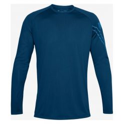 Under Armour Gradient Logo Tech Koszulka Niebieski. Niebieskie podkoszulki męskie Under Armour, l, bez wzorów, z poliesteru, z długim rękawem. Za 137,95 zł.