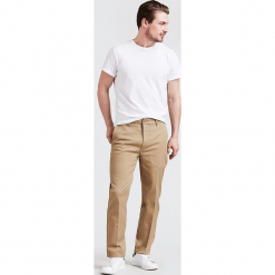 Spodnie chino "502®" - Regular fit - w kolorze beżowym. Brązowe chinosy męskie Levi's®, w paski. W wyprzedaży za 173,95 zł.