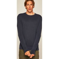 Medicine - Sweter Rusty Art. Niebieskie swetry męskie MEDICINE, s, bez wzorów, z bawełny, z okrągłym kołnierzem, bez kaptura. W wyprzedaży za 59,90 zł.