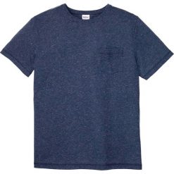 T-shirt z lnem bonprix ciemnoniebieski melanż. Niebieskie koszulki męskie bonprix, xxl, bez wzorów, z okrągłym kołnierzem, bez rękawów. Za 54,99 zł.