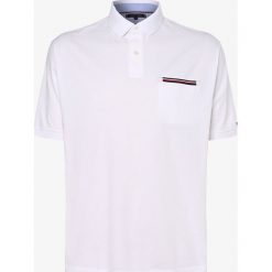 Tommy Hilfiger - Męska koszulka polo, biały. Białe koszulki męskie TOMMY HILFIGER, xl, bez wzorów, z dzianiny, bez rękawów. Za 349,95 zł.