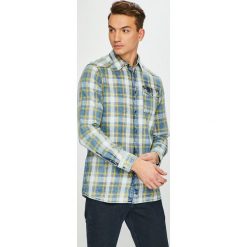 Guess Jeans - Koszula. Koszule męskie Guess Jeans, s, z aplikacjami, z bawełny, klasyczne, z klasycznym kołnierzykiem, z długim rękawem. W wyprzedaży za 259,90 zł.