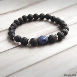 Męska bransoletka :: lawa & SODALIT. Bransoletki męskie Pakamera. Za 79,00 zł.