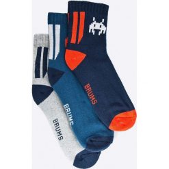 Brums - Skarpetki dziecięce (3-pack). Szare skarpetki chłopięce Brums, bez wzorów, z elastanu. W wyprzedaży za 39,90 zł.