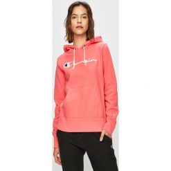 Champion - Bluza. Różowe bluzy damskie Champion, s, z nadrukiem, z dzianiny, bez rękawów, z kapturem. W wyprzedaży za 269,90 zł.