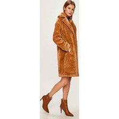 Trussardi Jeans - Płaszcz. Żółte kurtki damskie s, z poliesteru, klasyczne. W wyprzedaży za 819,90 zł.