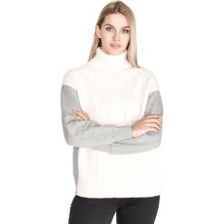 French Connection Soraya Sweter Biały Szary. Szare bluzy damskie French Connection, s, bez wzorów, z bawełny, bez rękawów, bez kaptura. Za 581,95 zł.