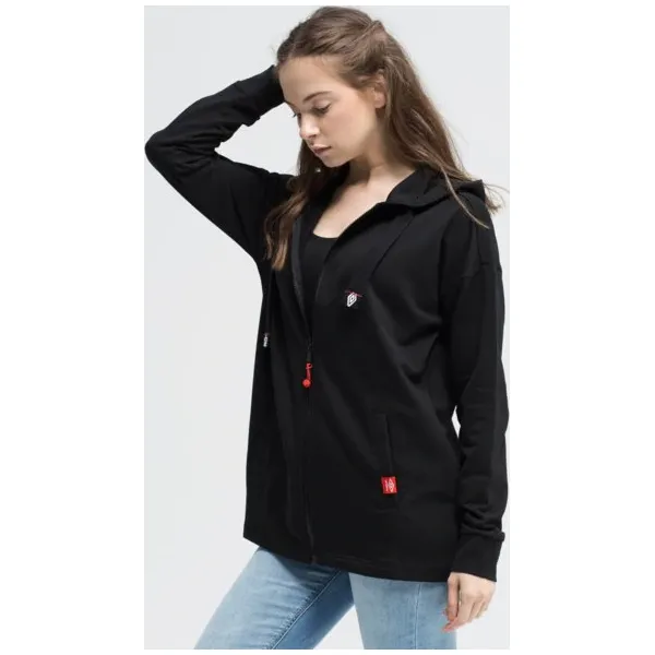 Umbro Bluza Rozpinana Z Kapturem Retaso , czarny, rozmiar L. Czarne bluzy damskie Umbro, s, bez wzorów, z bawełny, bez rękawów, z kapturem. W wyprzedaży za 103,99 zł.