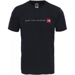The North Face Koszulka Męska M S/S Nse Tee Tnf Black L. Czarne koszulki męskie The North Face, s, z napisami, z bawełny, bez kołnierzyka, z krótkim rękawem, krótkie. Za 129,00 zł.