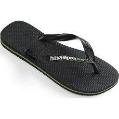 Havaianas - Japonki. Czarne klapki damskie Havaianas, bez wzorów, z gumy, bez obcasa, na obcasie. W wyprzedaży za 59,90 zł.