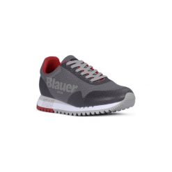 Buty Blauer GRY DENVER. Szare trampki męskie marki Blauer, bez wzorów, bez zapięcia. Za 499,16 zł.