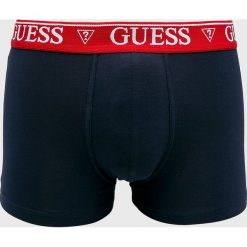 Guess Jeans - Bokserki. Niebieskie bokserki męskie marki Guess Jeans, z aplikacjami, z elastanu. W wyprzedaży za 69,90 zł.