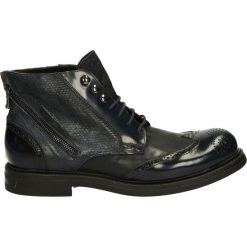Botki męskie - 3571311 BLU. Czarne botki męskie Venezia, ze skóry. Za 349,00 zł.