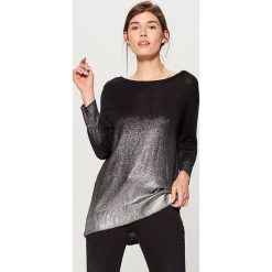Sweter z efektem cieniowania - Czarny. Czarne swetry klasyczne damskie marki Mohito, l. Za 119,99 zł.