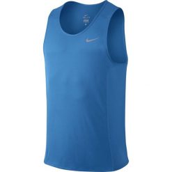 Nike Koszulka męska DF Miler Singlet niebieska r. L (683523 435). Niebieskie koszulki sportowe męskie Nike, l. Za 75,01 zł.