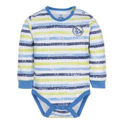 G-Mini Chłopięce Body Małpka, 68, Niebieskie/Zielone. Niebieskie body niemowlęce marki G-Mini, w paski, z bawełny. Za 39,00 zł.