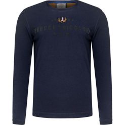 T-shirt AERONAUTICA MILITARE Granatowy. Niebieskie t-shirty męskie marki Aeronautica Militare, m, z napisami, z włoskim kołnierzykiem. Za 217,00 zł.