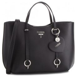 Guess Czarna Torebka. Czarne torebki klasyczne damskie marki Guess, z aplikacjami, bez dodatków. Za 519,00 zł.